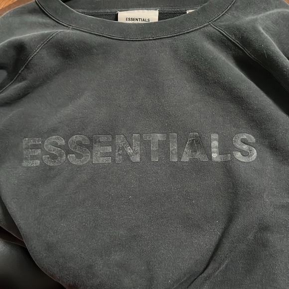 Essentials Black Crewneck Sweater - Picture 4 of 10